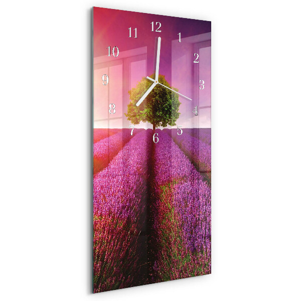 Reloj vertical Árbol de lavanda