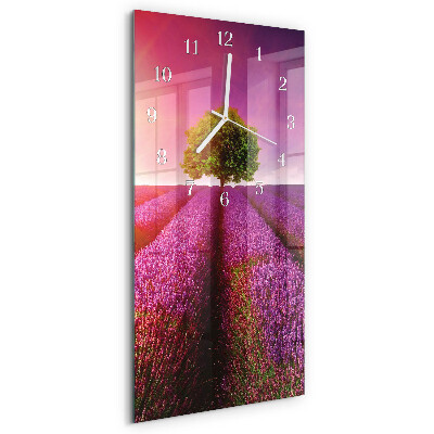 Reloj vertical Árbol de lavanda