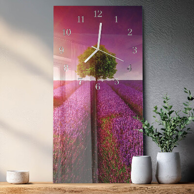 Reloj vertical Árbol de lavanda
