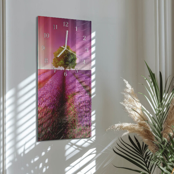 Reloj vertical Árbol de lavanda