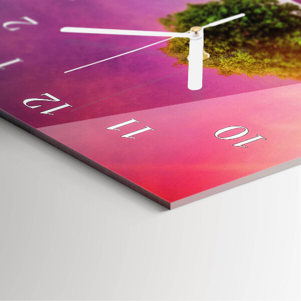 Reloj vertical Árbol de lavanda