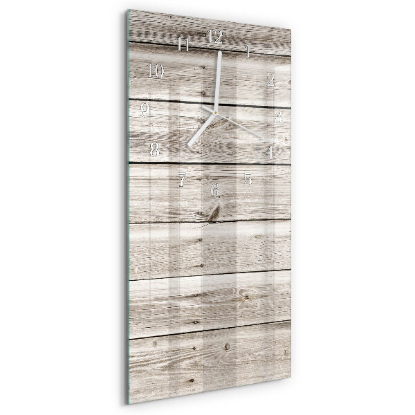 Reloj vertical listones de madera