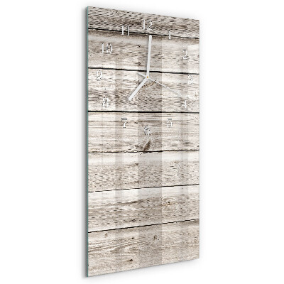 Reloj vertical listones de madera