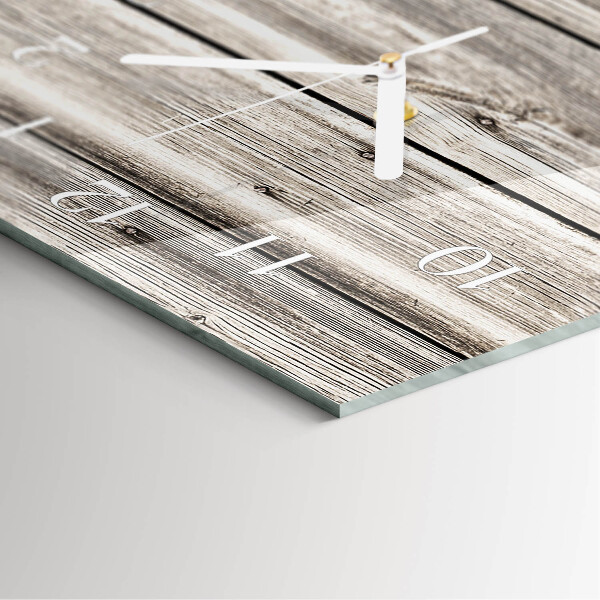 Reloj vertical listones de madera