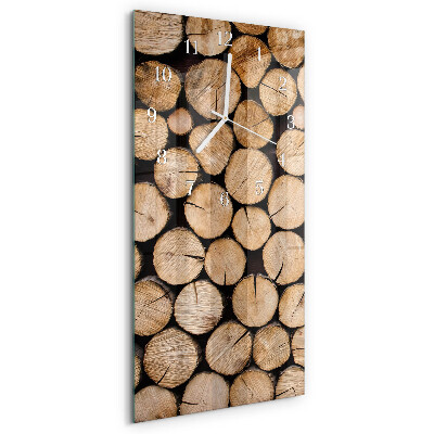 Reloj vertical vigas de madera
