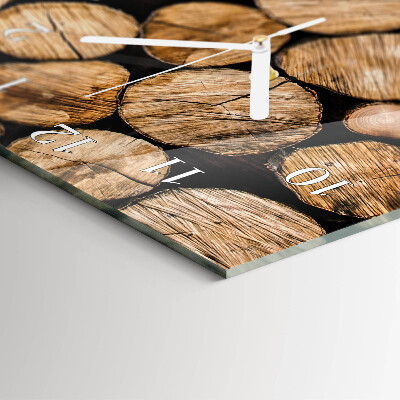 Reloj vertical vigas de madera