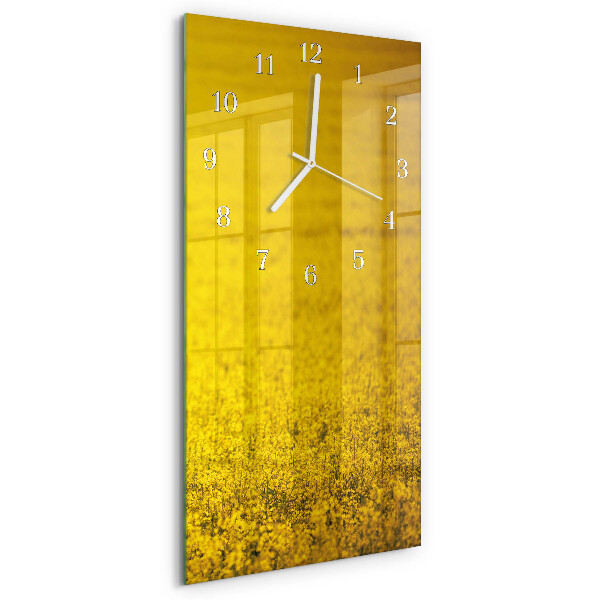 Reloj vertical Campo de flores