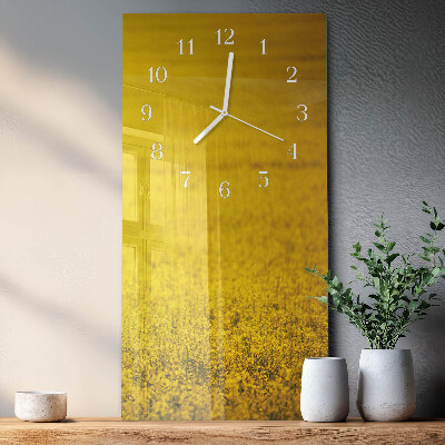 Reloj vertical Campo de flores