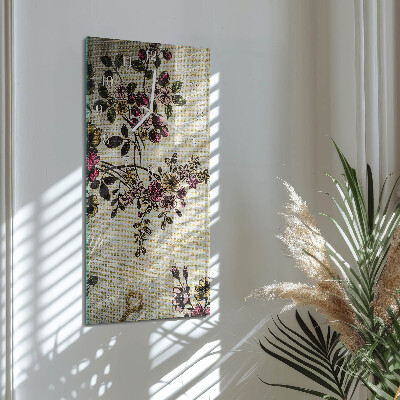 Reloj vertical Estampado floral