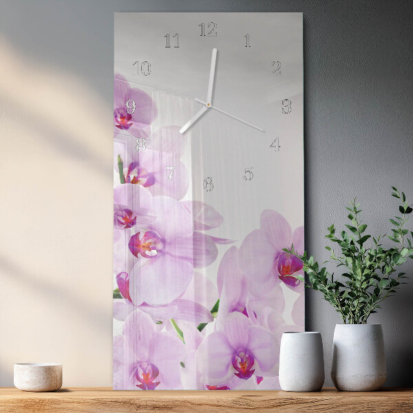 Reloj vertical Orquídeas