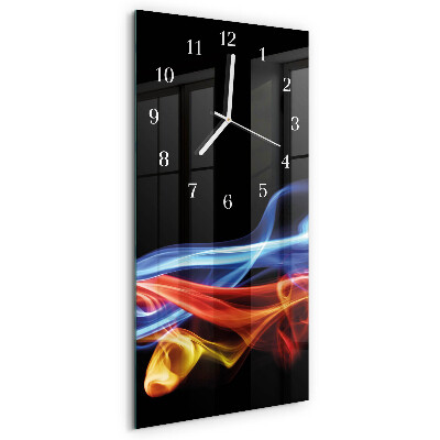 Reloj vertical Humo abstracto