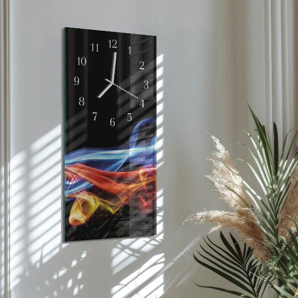 Reloj vertical Humo abstracto