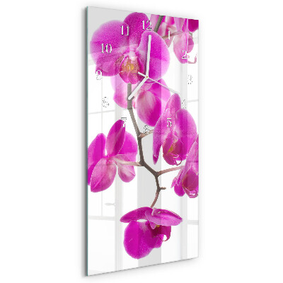 Reloj vertical Orquídeas