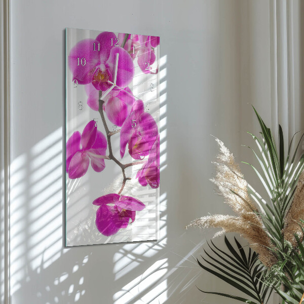 Reloj vertical Orquídeas