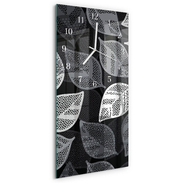 Reloj vertical hojas de plantas