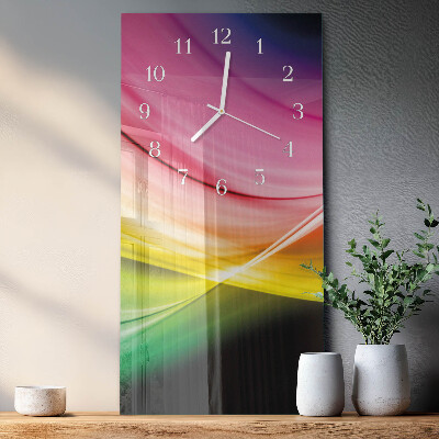 Reloj vertical Líneas abstractas