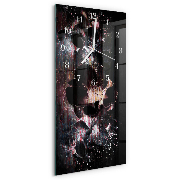 Reloj vertical Flores