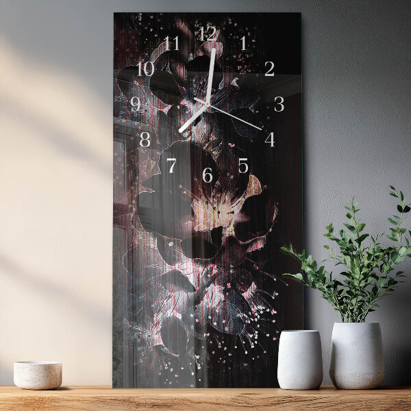 Reloj vertical Flores