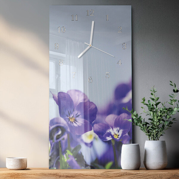 Reloj vertical Flores