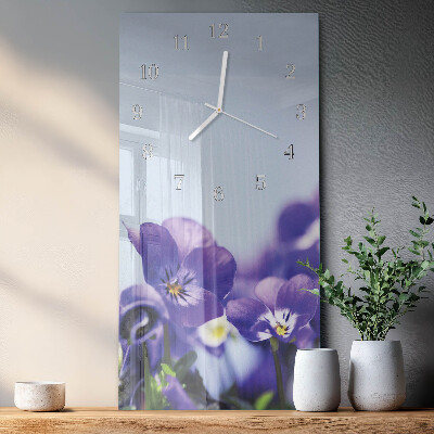 Reloj vertical Flores