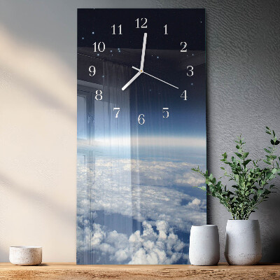 Reloj vertical El universo de la Tierra