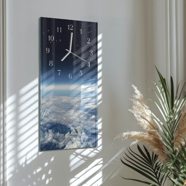 Reloj vertical El universo de la Tierra