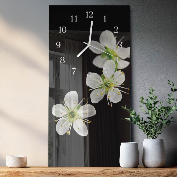 Reloj vertical Flores