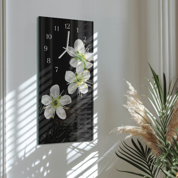 Reloj vertical Flores