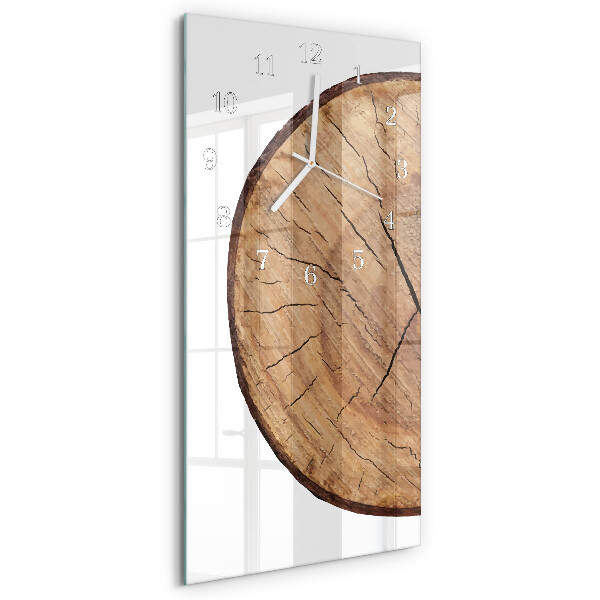 Reloj vertical vigas de madera