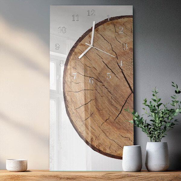Reloj vertical vigas de madera