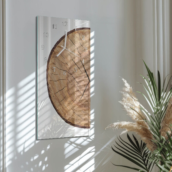 Reloj vertical vigas de madera