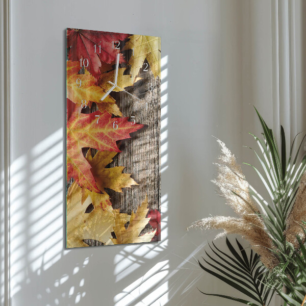 Reloj vertical Hojas