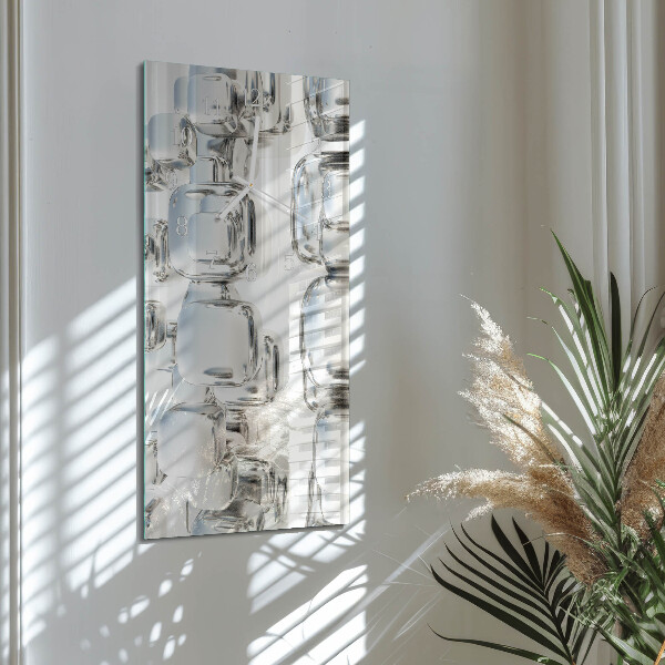 Reloj vertical cubo 3D