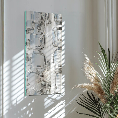 Reloj vertical cubo 3D
