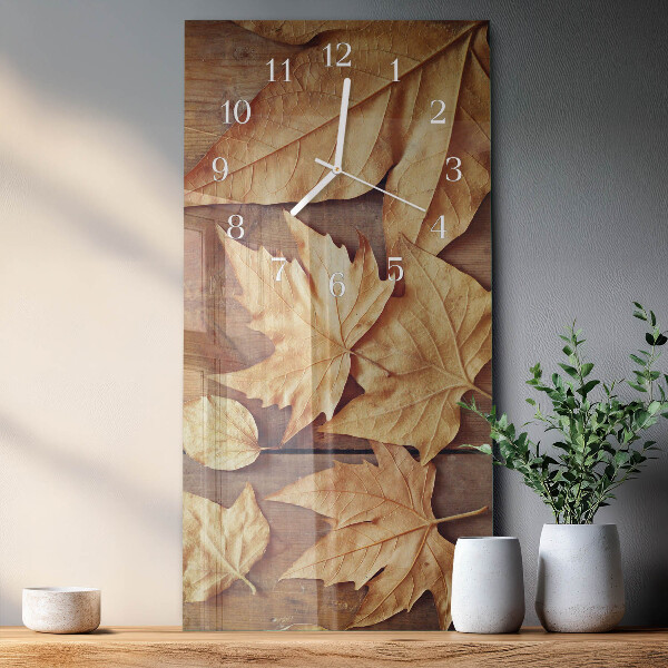 Reloj vertical Hojas
