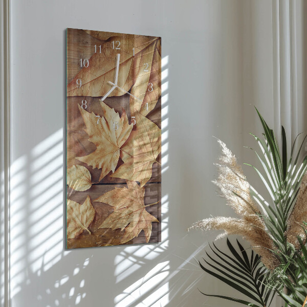 Reloj vertical Hojas