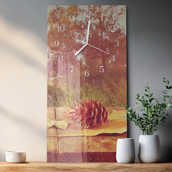 Reloj vertical piñas