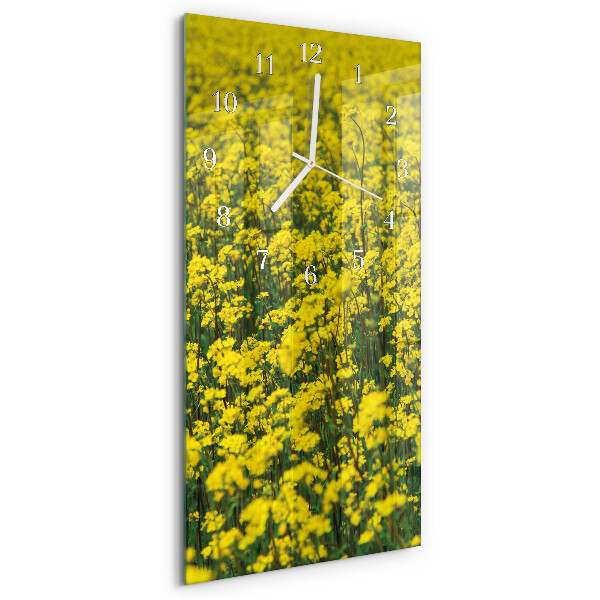 Reloj vertical Campo de flores
