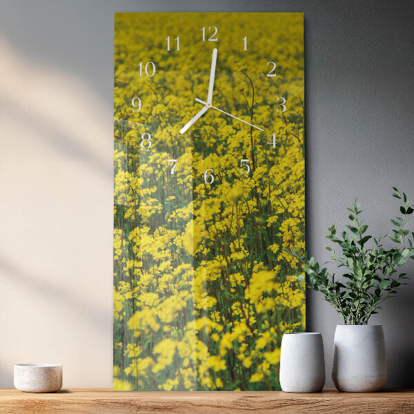 Reloj vertical Campo de flores