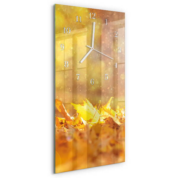 Reloj vertical Hojas