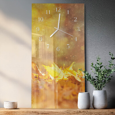 Reloj vertical Hojas