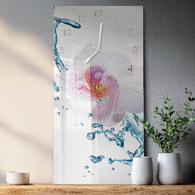 Reloj vertical Orquídea