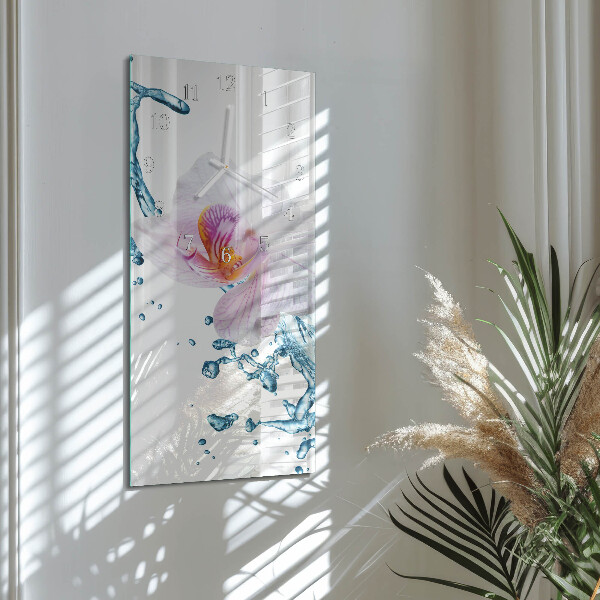 Reloj vertical Orquídea