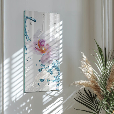 Reloj vertical Orquídea