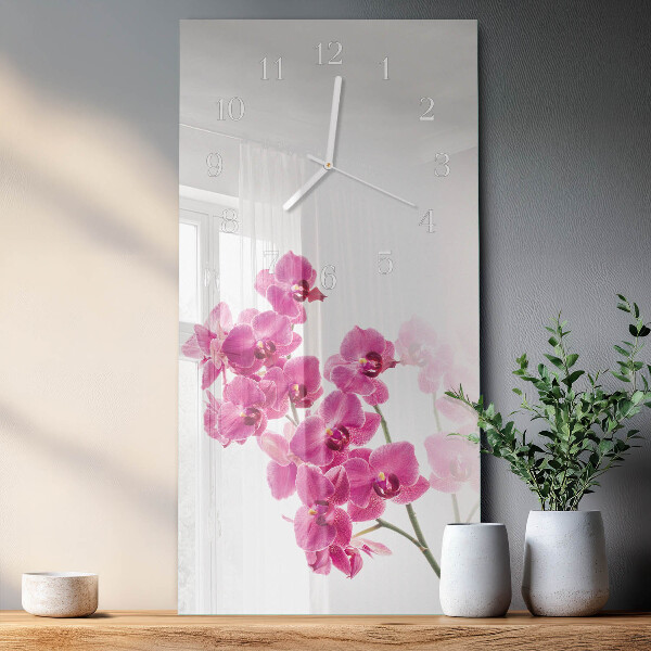 Reloj vertical Orquídeas