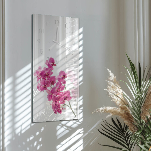 Reloj vertical Orquídeas
