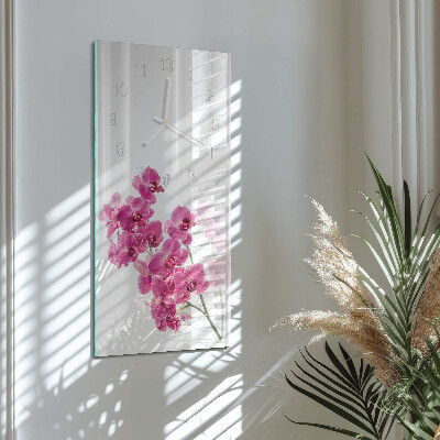 Reloj vertical Orquídeas