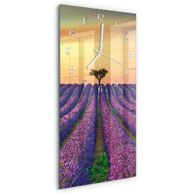 Reloj vertical Campo de lavanda