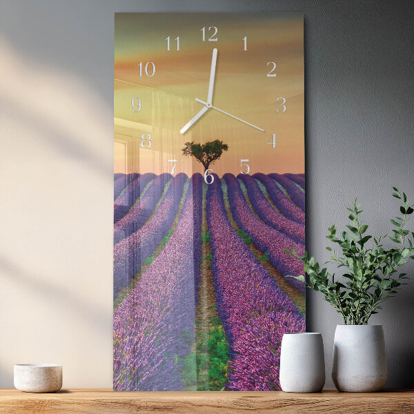 Reloj vertical Campo de lavanda