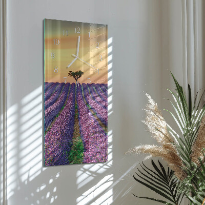 Reloj vertical Campo de lavanda